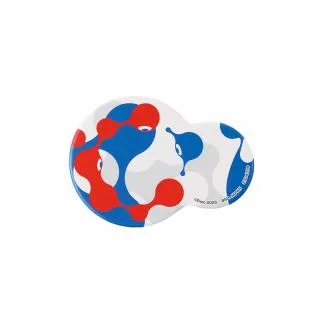 A:WORLD(赤&白&青)】ミャクミャク 缶バッジ オンラインクレーンゲーム