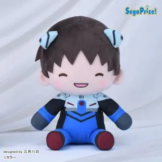 B目閉じ】エヴァンゲリオンシリーズ ふわぷち Mぬいぐるみ“シンジ