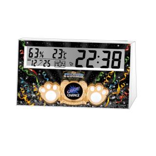 Bブラック】ジャグラー 液晶温湿度計クロック4(マイジャグラーⅤ