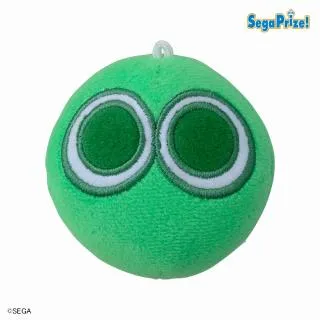 Aみどりぷよ】ぷよぷよ キングサイズぬいぐるみ“みどりぷよ&きいろぷよ