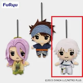 鶴丸国永 刀剣乱舞ONLINE 御伴散歩 4点セット フリュー 刀剣乱舞ONLINE ゴム紐付き御伴散歩ぬいぐるみ4 燭台切光忠