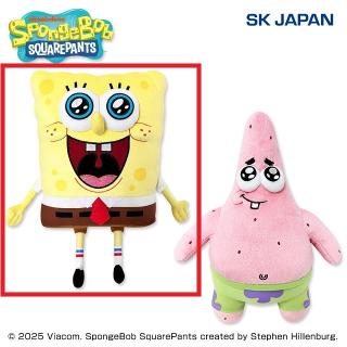 スポンジボブ　ぬいぐるみ　まとめ売り　7点セット Aスポンジ・ボブ】スポンジ・ボブ ぷっくりフェイスぬいぐるみ