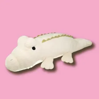 【新品タグ付き】でっかい！ワニワニ　ぬいぐるみ　100cm ふわふわ ホワイト prize_thumb_1_20250630_015546_