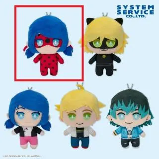 ミラキュラス レディバグ＆シャノワール ぬいぐるみ Aレディバグ】ミラキュラス レディバグ&シャノワール デフォルメ