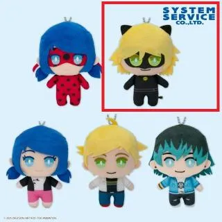 ミラキュラス シャノワール ぬいぐるみ フィギュア グッズセット Bシャノワール】ミラキュラス レディバグ&シャノワール デフォルメ
