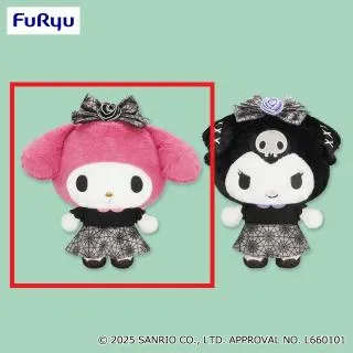Aマイメロディ】マイメロディ・クロミ ダークブラックBIGぬいぐるみ