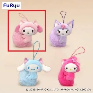 Aマイメロディ】サンリオキャラクターズ 平成ふわふわ尻尾マスコット