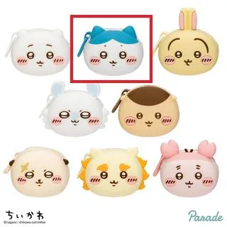 Bハチワレ】ちいかわ おかおミニシリコンポーチ オンラインクレーン