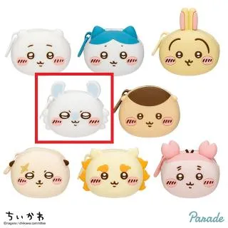 Dモモンガ】ちいかわ おかおミニシリコンポーチ オンラインクレーン