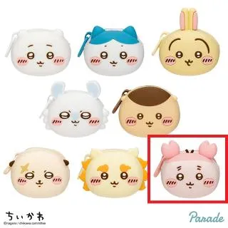 H古本屋】ちいかわ おかおミニシリコンポーチ オンラインクレーン
