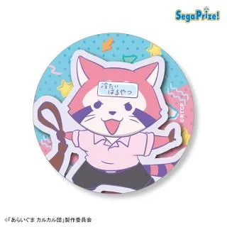 Aアカカル(ドット柄)】あらいぐま カルカル団 缶バッジ(EX) オンライン