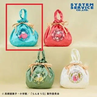 A早乙女乱馬】らんま1/2 サテン巾着バッグ オンラインクレーンゲーム