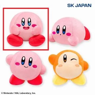 Aわくわく(口開け)】星のカービィ もっちりぬいぐるみ(いつもいっしょ