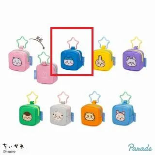 ハチワレ Bハチワレ】ちいかわ カラビナつき刺繍スクエアミニポーチ オンライン