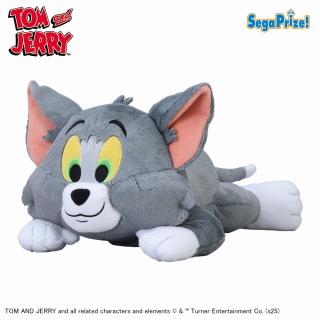 Aトム】トムとジェリー 寝そべり Lぬいぐるみ オンラインクレーン