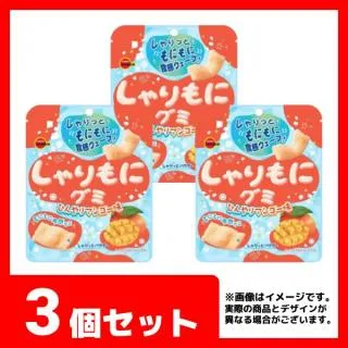3個セット】ブルボン しゃりもにグミひんやりマンゴー味 オンライン
