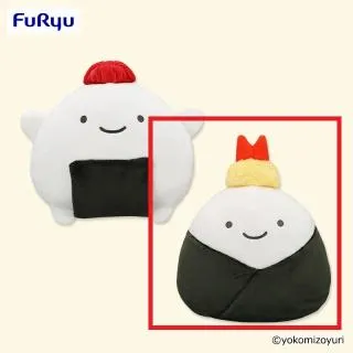 B天むす】なんでもいきもの 具材のお帽子BIGぬいぐるみ(のりおにぎり