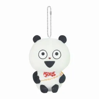 Aごきげんぱんだ】にしむらゆうじ作品 カバンに付けられるぬいぐるみ