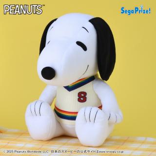 Bホワイト】SNOOPY(TM) Lぬいぐるみ カラフルベストVer. オンライン