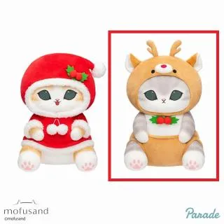 Bトナカイ】mofusand クリスマスにゃんBIGぬいぐるみ オンライン