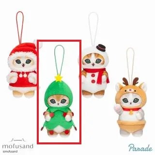 モブリー クリスマス マスコット Cツリー】mofusand クリスマスにゃんマスコット オンラインクレーン