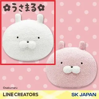 Aうさまる(白)】うさまる フェイスBIGぬいぐるみ オンラインクレーン