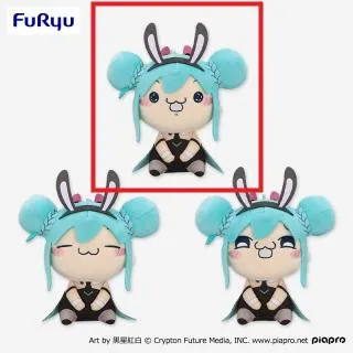 Aにっこり(目開け/丸目)】初音ミク もちぴこぬいぐるみーびっきゅーと