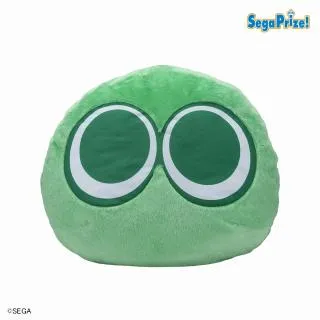 Aみどりぷよ】ぷよぷよ キングサイズぬいぐるみ“みどりぷよ&きいろぷよ