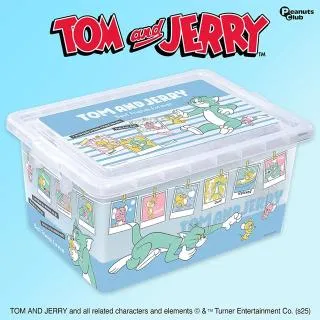 Aブルー】トムとジェリー クリアコンテナBOX Ver.2 オンラインクレーン