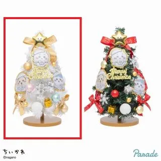 限定　オンクレ獲得 ちいかわクリスマスツリー　各3個　白緑　計6個セット Aホワイト】ちいかわ クリスマスツリー オンラインクレーンゲーム DMM