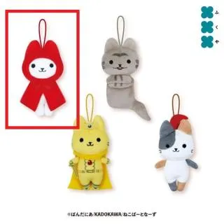 A赤ずきんなねこ】うごく!ねこむかしばなし マスコットぬいぐるみ