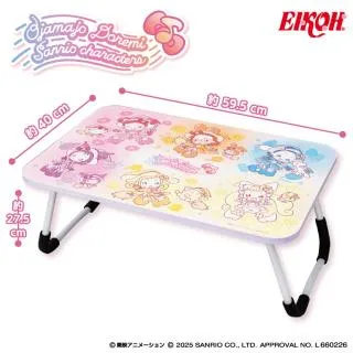 おジャ魔女どれみ×サンリオキャラクターズ 折りたたみテーブル
