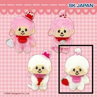 いちご大好き　モンチッチちゃん Dモンチッチちゃん(ホワイト)】モンチッチ イチゴスタイルMC