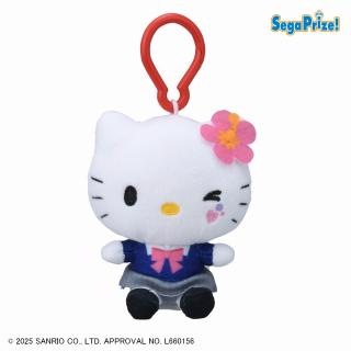 Cセーラー(紺:服)】ハローキティ カラビナ付マスコット オンライン