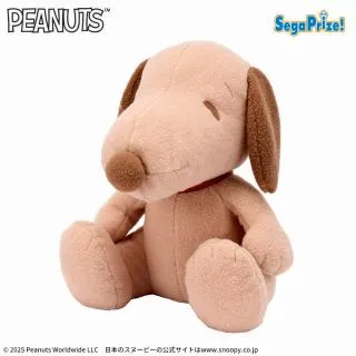 SNOOPY(TM) スーパーラージぬいぐるみ もこふわ ブラウンVer