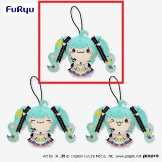 Aにっこり(両目開け)】初音ミク もちぴこマスコット 初音ミクJAPAN