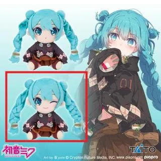 Bウィンク(片目閉じ)】初音ミク オリジナルぬいぐるみ Fashion