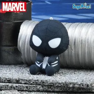 スパイダーマン　ぬいぐるみ　クッション　黒　マーベル　SEGA 30cm Dシンビオート・スパイダーマン】MARVEL & you マスコットVol.4
