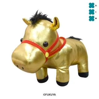 金の馬 BIGぬいぐるみ オンラインクレーンゲーム DMMオンクレ